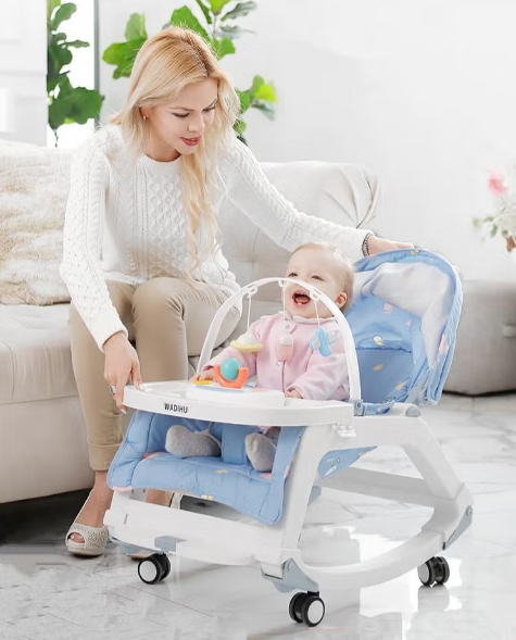 5in1 Baby Dinning Chair With Light & Music - Blue