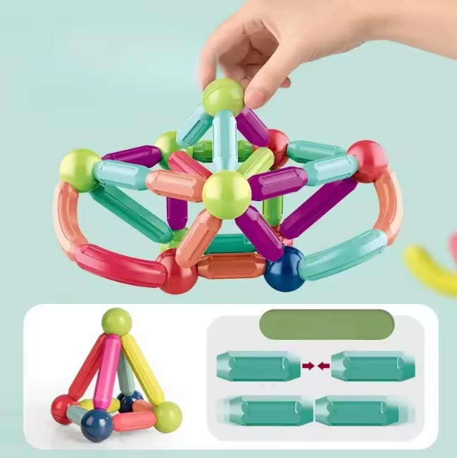 58Pcs Magnetic Building Block With Storage Bag