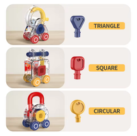 3Pcs Montessori Lock & Key Cars