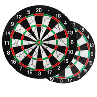 Professional Double-Sided Dart Board - 6 Steel Tip Darts