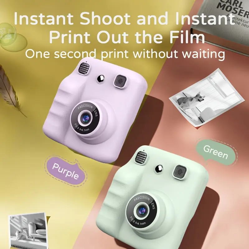 Kids HD Precision Lens Instant Print Camera