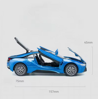 1:32 Diecast BMW i8 Model Car