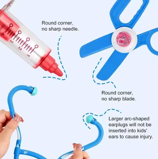 Kids Hospital Medical Trolley Tools Set
