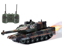 2.4G RC Spray & Water Bullet Shooting Military Tank