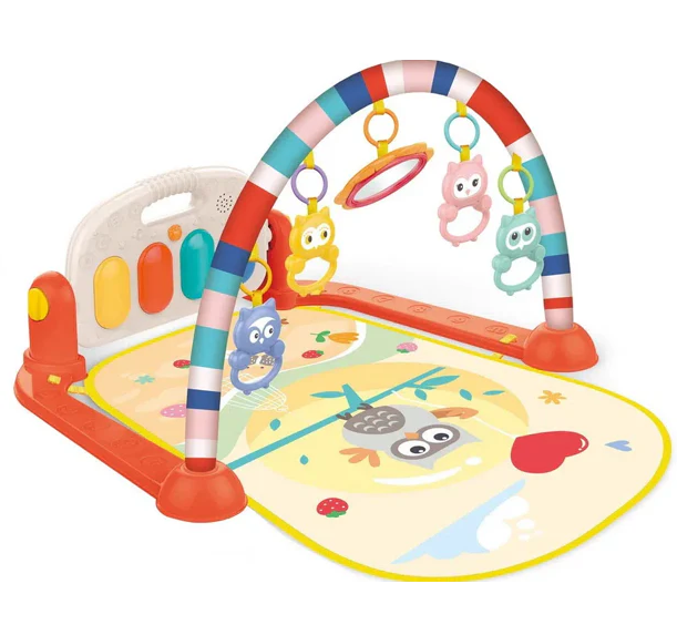 Huanger Baby Owl Piano Play Gym - Orange