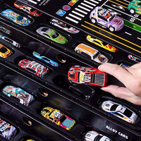 48Pcs Mini Pullback Cars Set With Storage Box