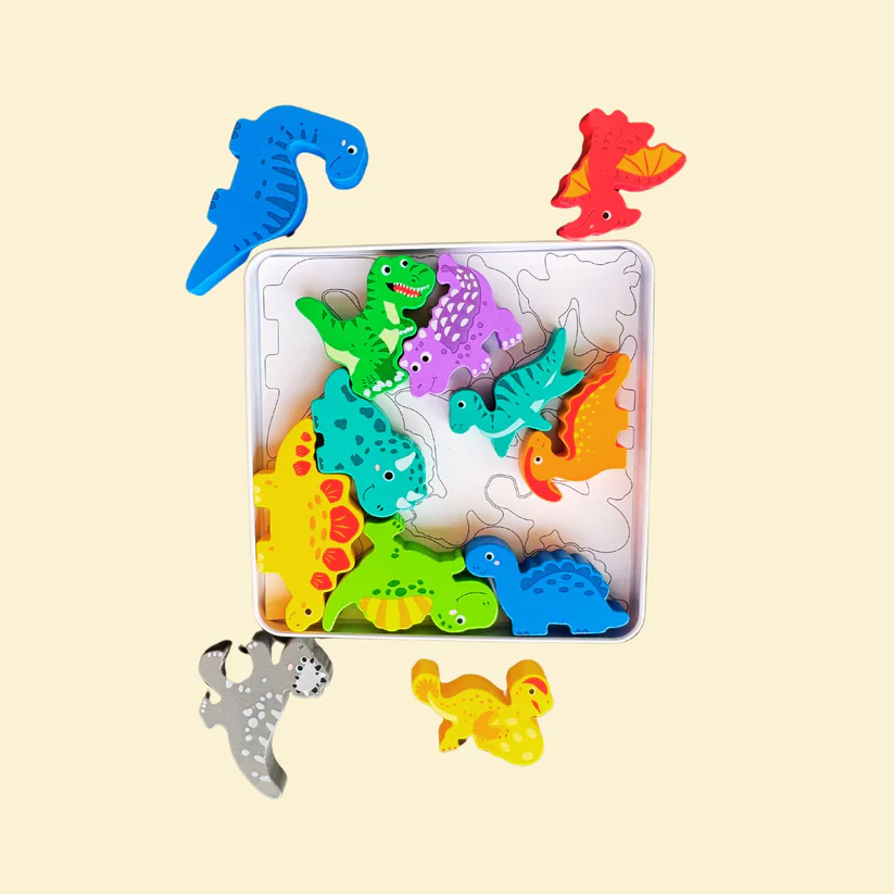 Toddlers Premium Dinosaur Themed Solid Puzzle