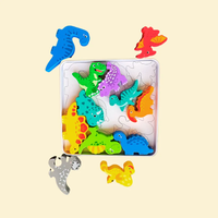 Toddlers Premium Dinosaur Themed Solid Puzzle