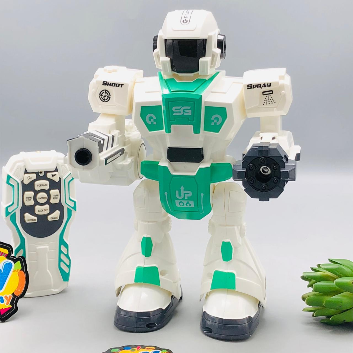Multi-functional Smoke & Water Bullet Shooting Robot