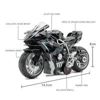 1:12 Mini Diecast Kawasaki Model Bike