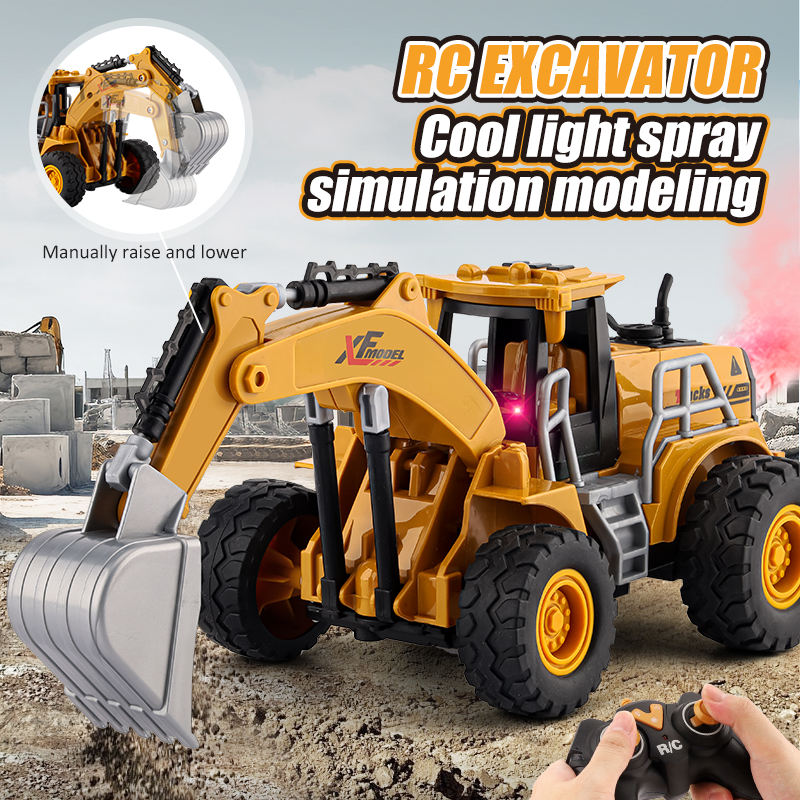 2.4GHz RC Excavator With Light & Spray