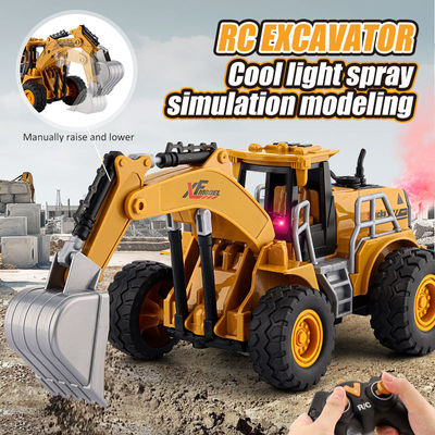 2.4GHz RC Excavator With Light & Spray