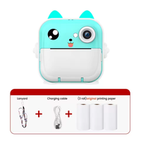 Kids Cute Bunny Shape Instant Print Camera - Blue