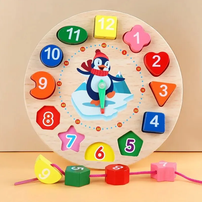 Wooden Montessori Analog Clock
