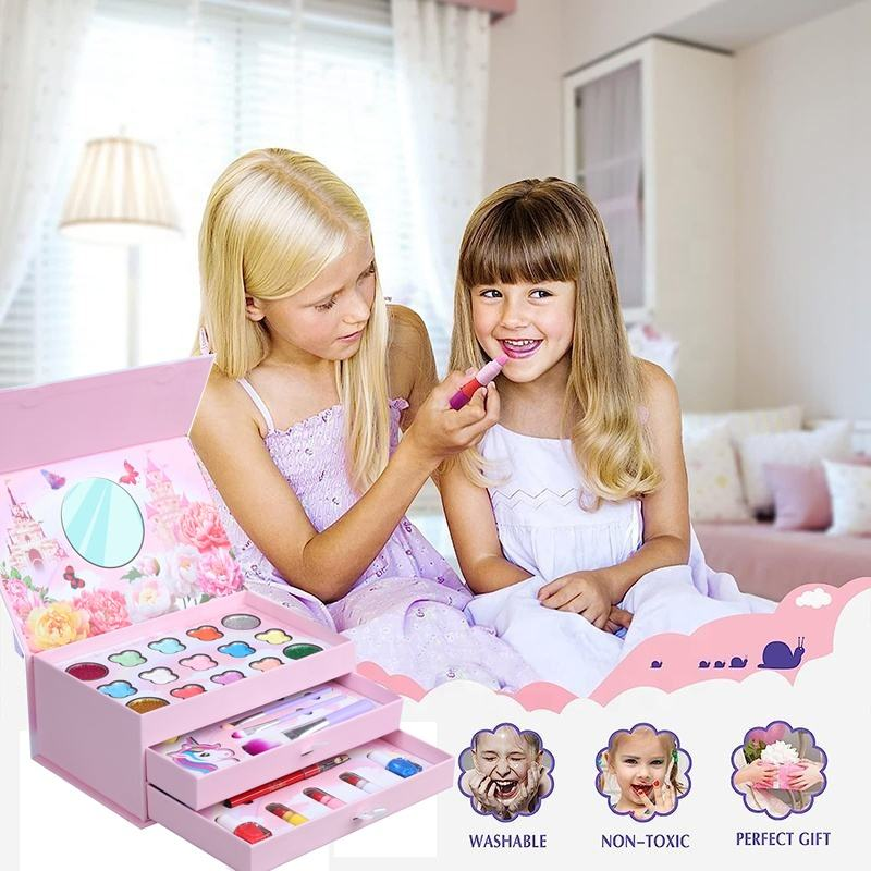 31Pcs Realistic Castle Unicorn Makeup Briefcase