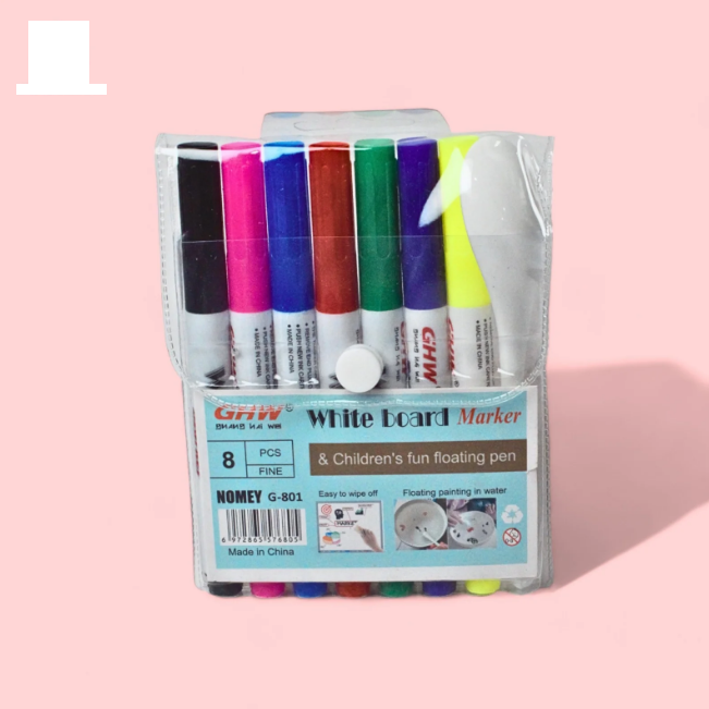 8Pcs White Board Fun Floating Markers Set
