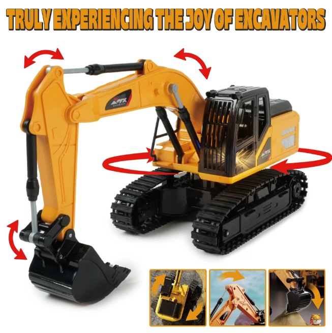 2.4G Remote Control Excavator With Lights