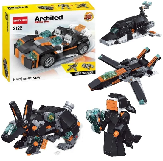 DIY 36in1 Sports Car Lego Bricks Set - 256+Pcs