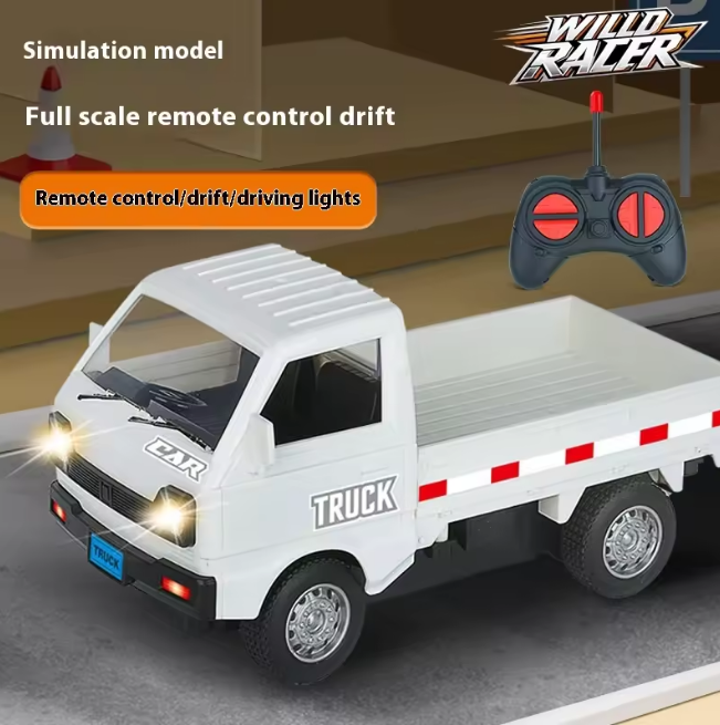 27MHz RC Mini Cargo Pickup Truck With Headlights