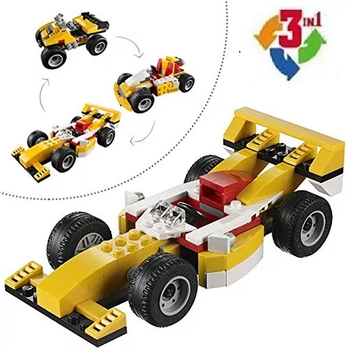 DIY 3in1 Super Racer Lego Bricks Set - 121+Pcs