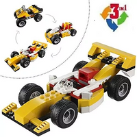 DIY 3in1 Super Racer Lego Bricks Set - 121+Pcs
