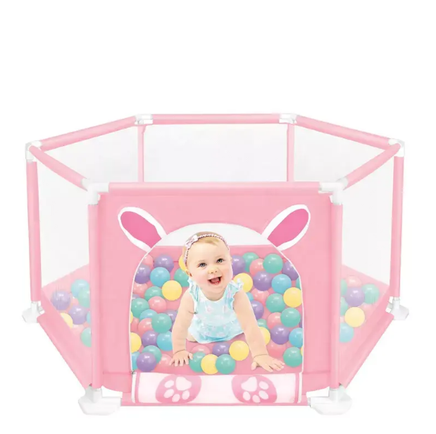 Adorable Child Safety Fence Play Pen With 50 Balls