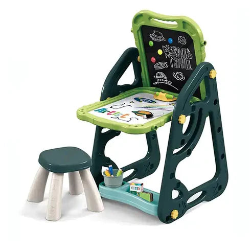 Multi-functional Artistic Drawing Board With Stool - Green
