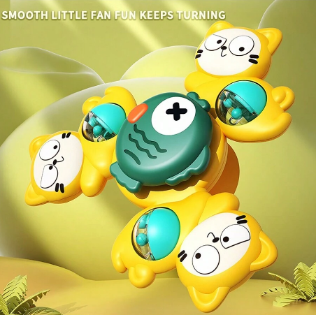 3Pcs Animal Shape Baby Spinning Rattles