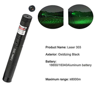 8in1 Rechargeable 303 Type Green Laser Pointer