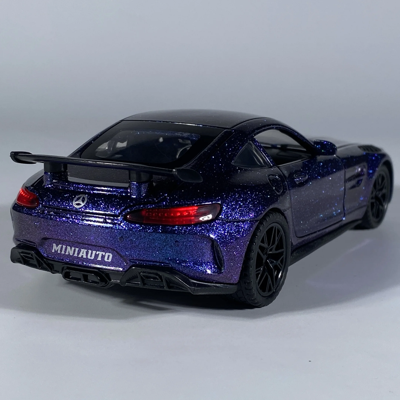 1:32 Diecast Mercedes GTR Model With Acrylic Display Box - Purple