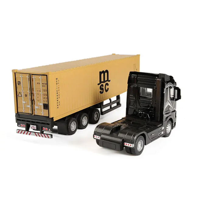1:24 Diecast Metal Transport Container Truck