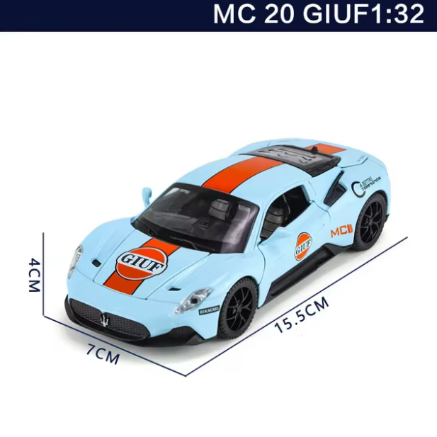 1:32 Diecast Printed Model Car With Light & Sound - Assortment