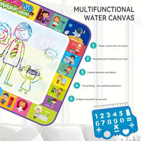 DIY Magic Water Canvas Painting Play Mat
