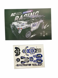 DIY 511Pcs RC 1:16 Jeep Racing Building Blocks Model