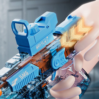 Electric SMG Water Shooting Gun With Colorful Light Silencer