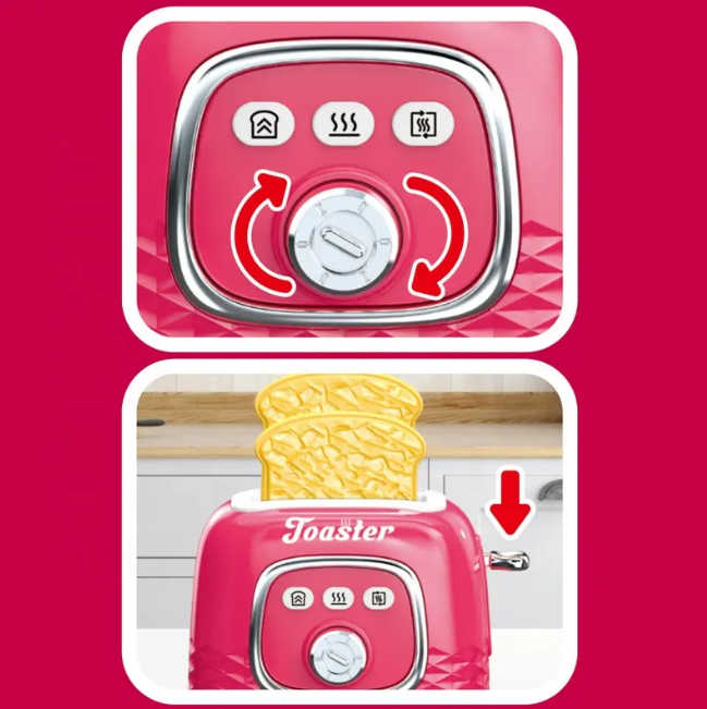 Kids Pretend Play Mini Toaster Toy
