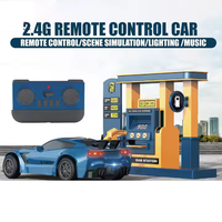 2.4GHz RC Electric Crazon Smoke Car With Petrol Station
