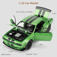 1:22 Diecast Demon Dodge Challenger SRT Model Car