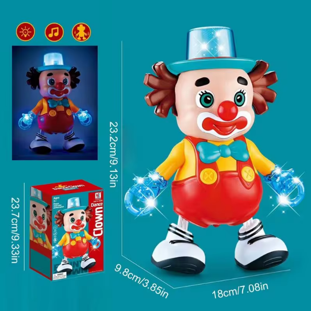 Cute Dancing Clown With Light & Sound