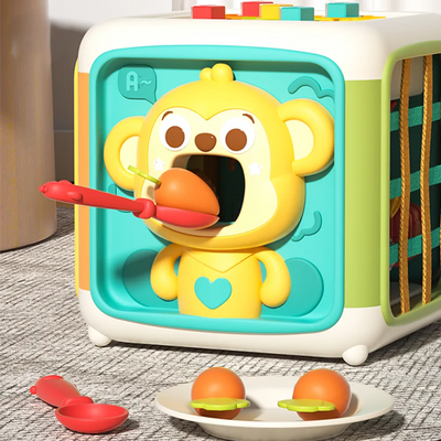 Kids Multi-functional Montessori Busy Cube Toy