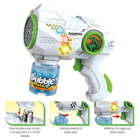 Dinosaur Battery Powered Bubble Gun With Lights