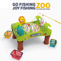 Electric Rotation Musical Zoo Fishing Game - Green