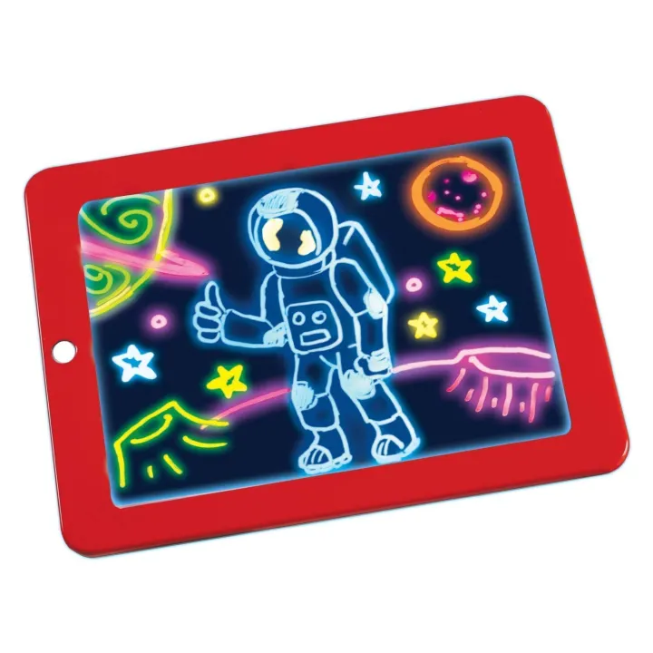 Premium Kids Neon Colors LCD Writing Tablet - Red