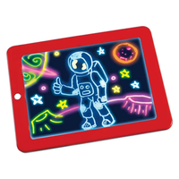 Premium Kids Neon Colors LCD Writing Tablet - Red