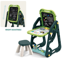 Thumbnail for Multi-functional Artistic Drawing Board With Stool - Green