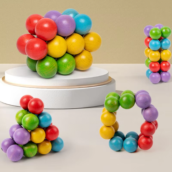 Montessori Rainbow Twisting Magic Puzzle Balls