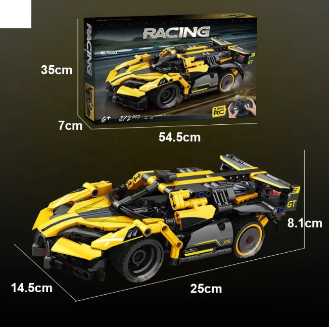 2.4GHz RC DIY LEGO Bricks Bugatti Model - 372Pcs