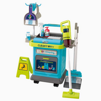 40Pcs Kids Cleaning Trolley Set