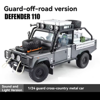 1:24 Diecast Land Rover Defender 110 Off-Road Model