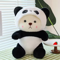 12* Inches Premium 2in1 Hoodie Panda Bear Stuff Toy
